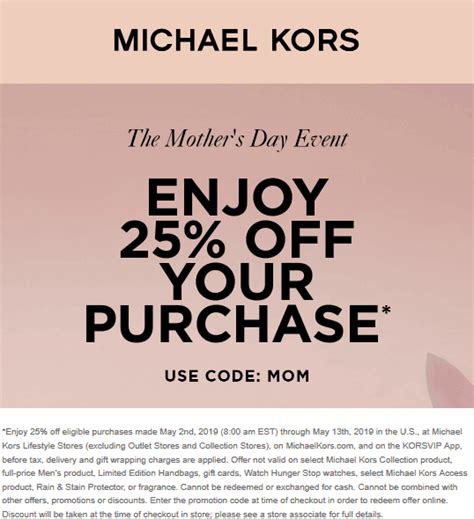 cupon michael kors|michael kors promo code today.